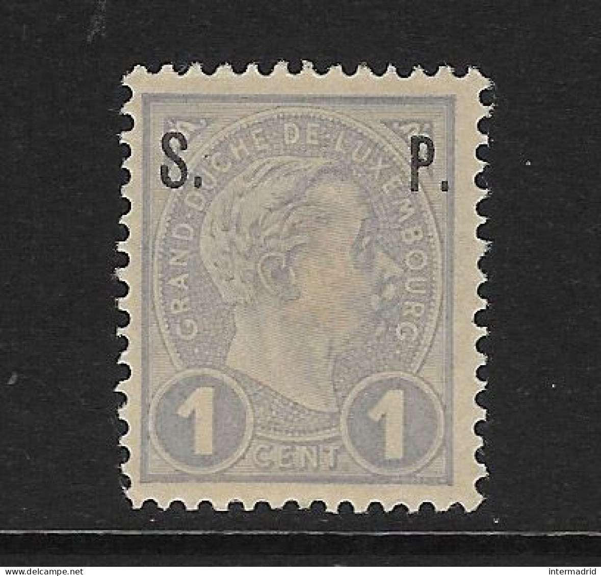 LUXEMBURGO - SERVICIO CLÁSICO. Yvert Nº 77 Nuevo - 1895 Adolphe Right-hand Side