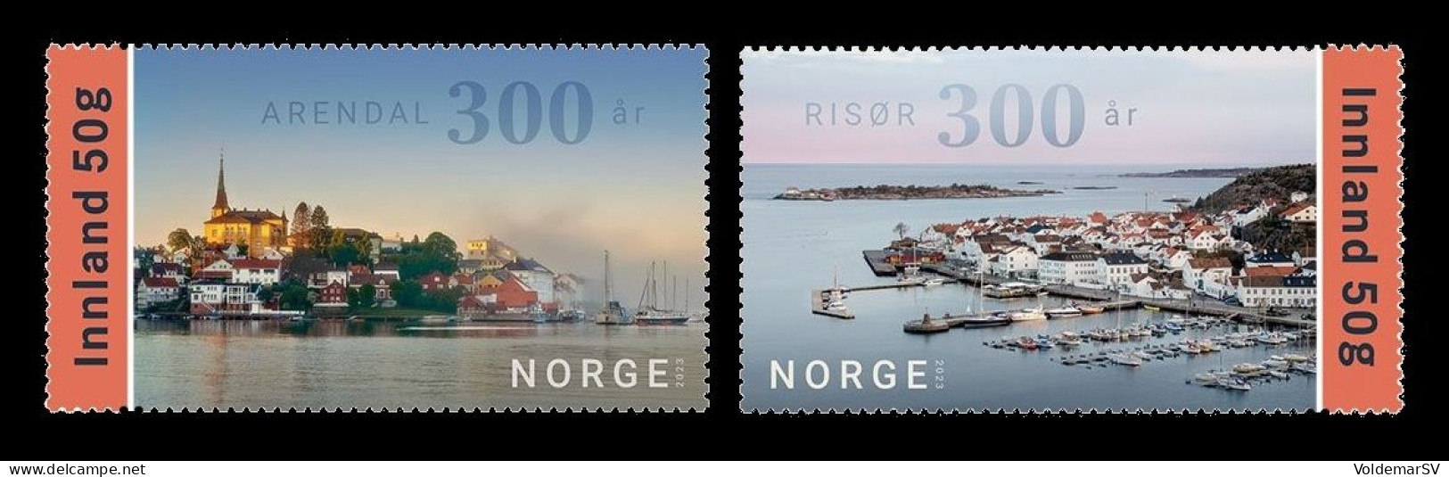 Norway 2023 Mih. 2094/95 Arendal City And Risor Town. Ships MNH ** - Unused Stamps