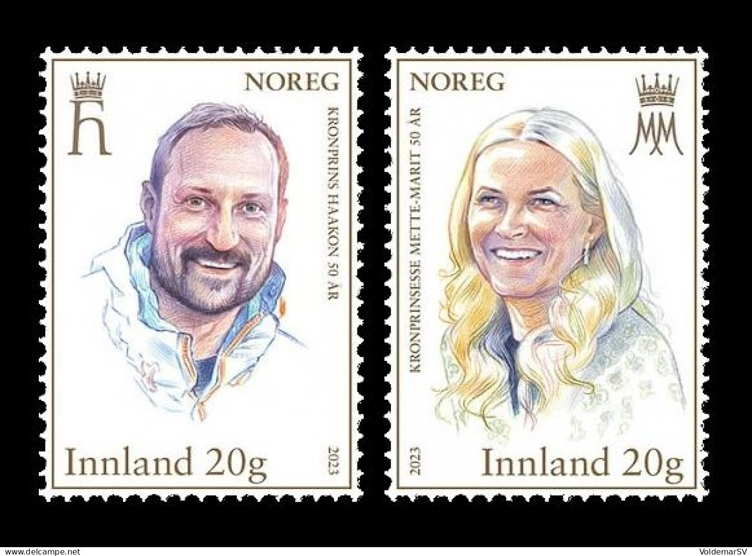 Norway 2023 Mih. 2104/05 Crown Prince Haakon And Crown Princess Mette-Marit MNH ** - Nuovi