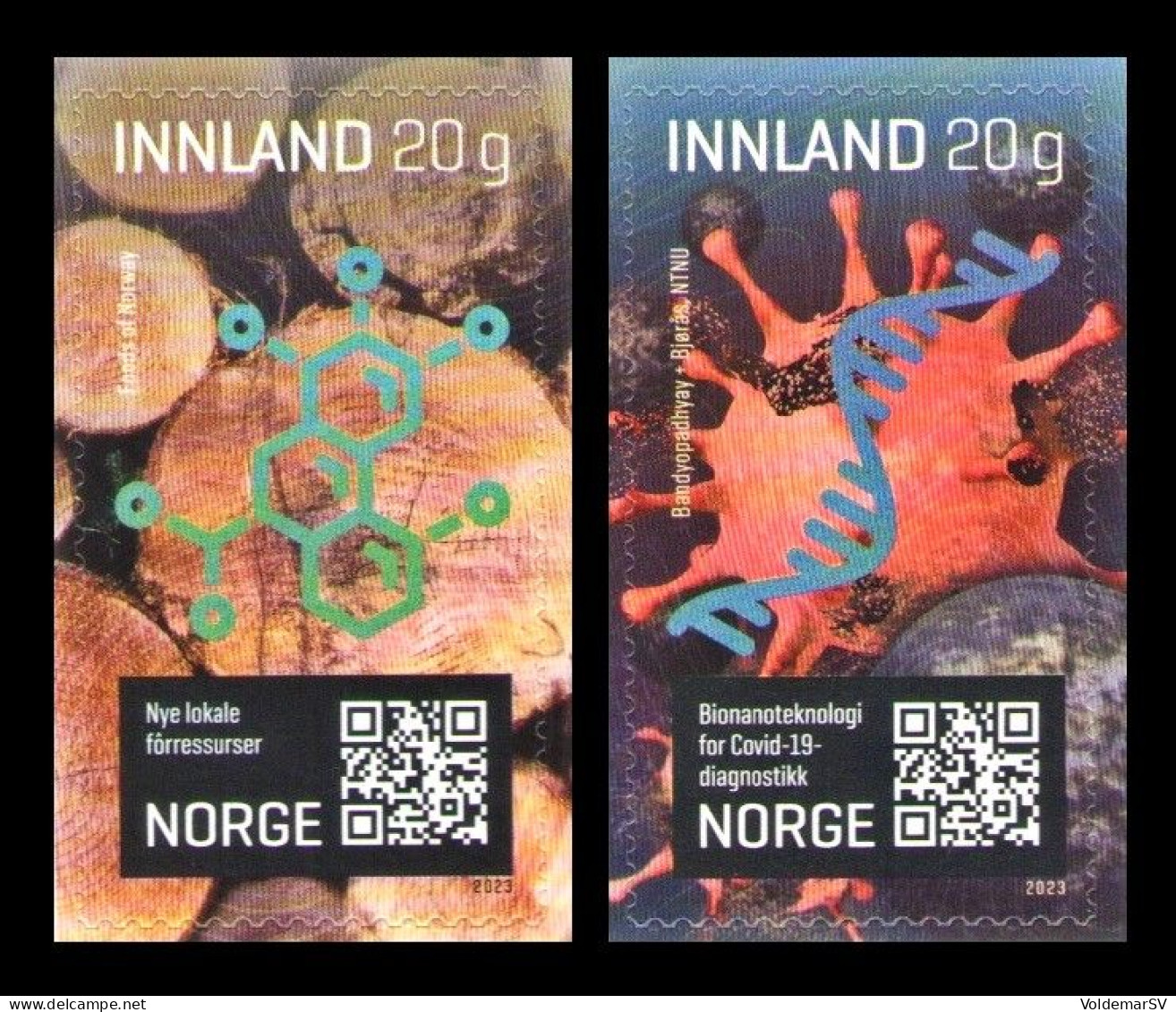 Norway 2023 Mih. 2106/07 Research, Innovation, Technology. Feed From Spruce Forests. Magnetic Test For Covid-19 MNH ** - Neufs