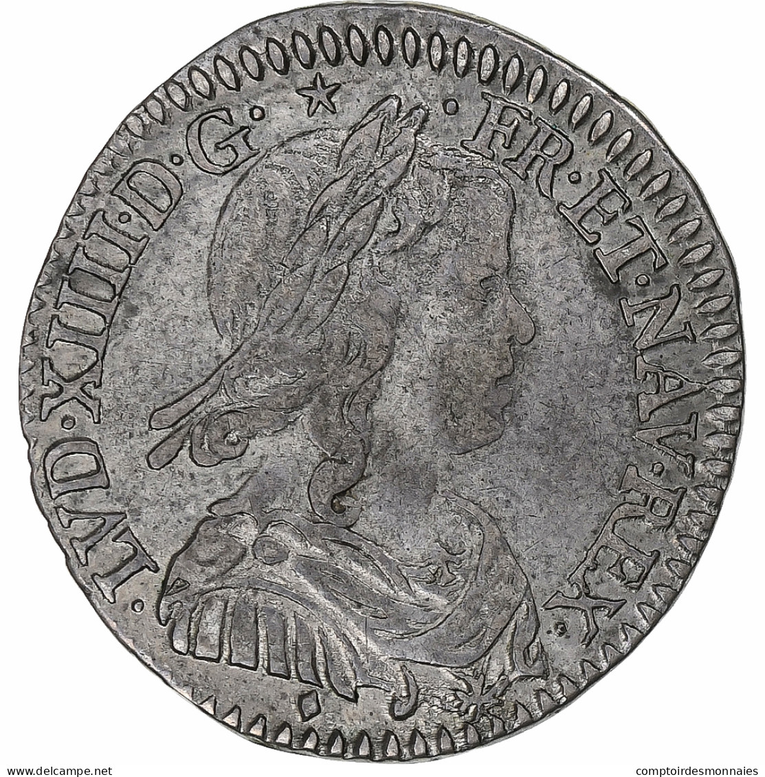 France, Louis XIV, 1/12 Ecu à La Mèche Longue, 1659, Lyon, Argent, TTB - 1643-1715 Luigi XIV El Re Sole