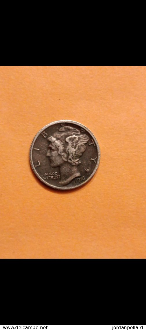 1916 D Mercury Dime - Autres – Amérique