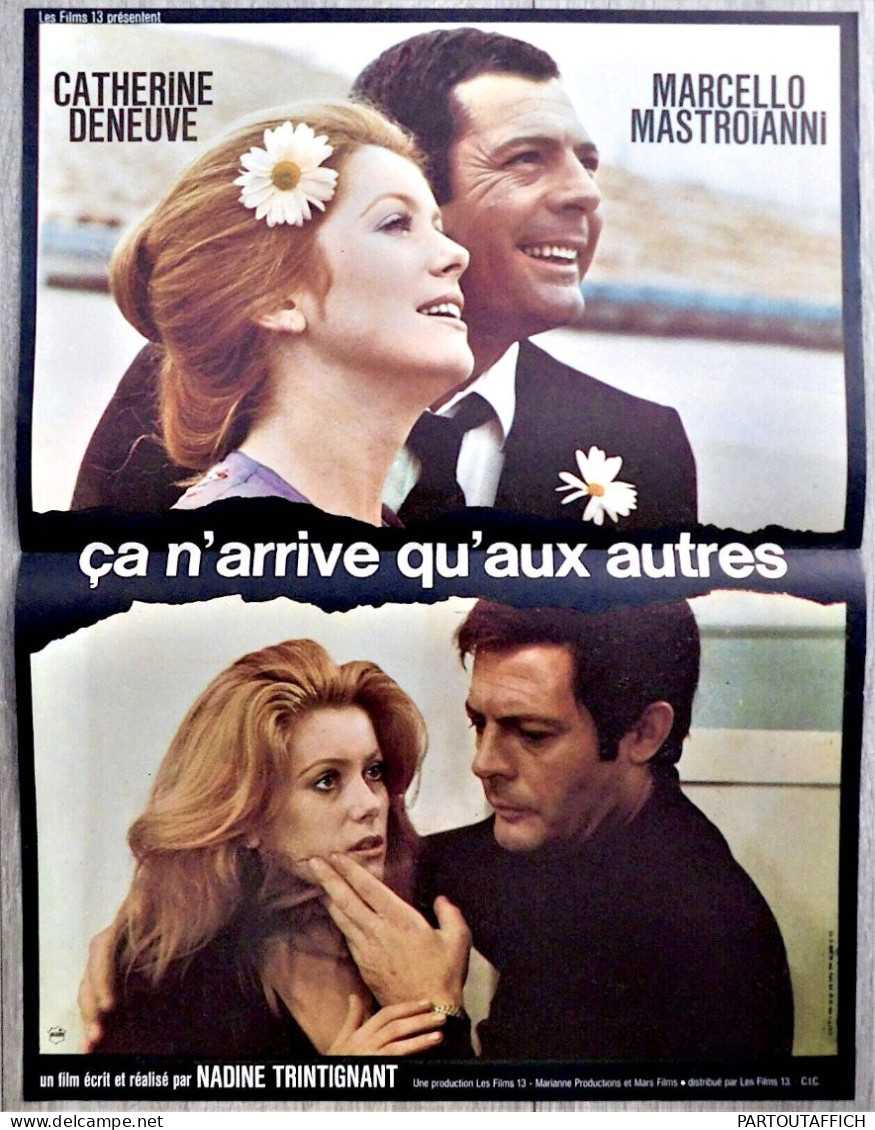 Affiche Ciné Orig ÇA N'ARRIVE QU'AUX AUTRES Catherine DENEUVE Marcelo Mastroianni 40X60 1971 - Plakate & Poster