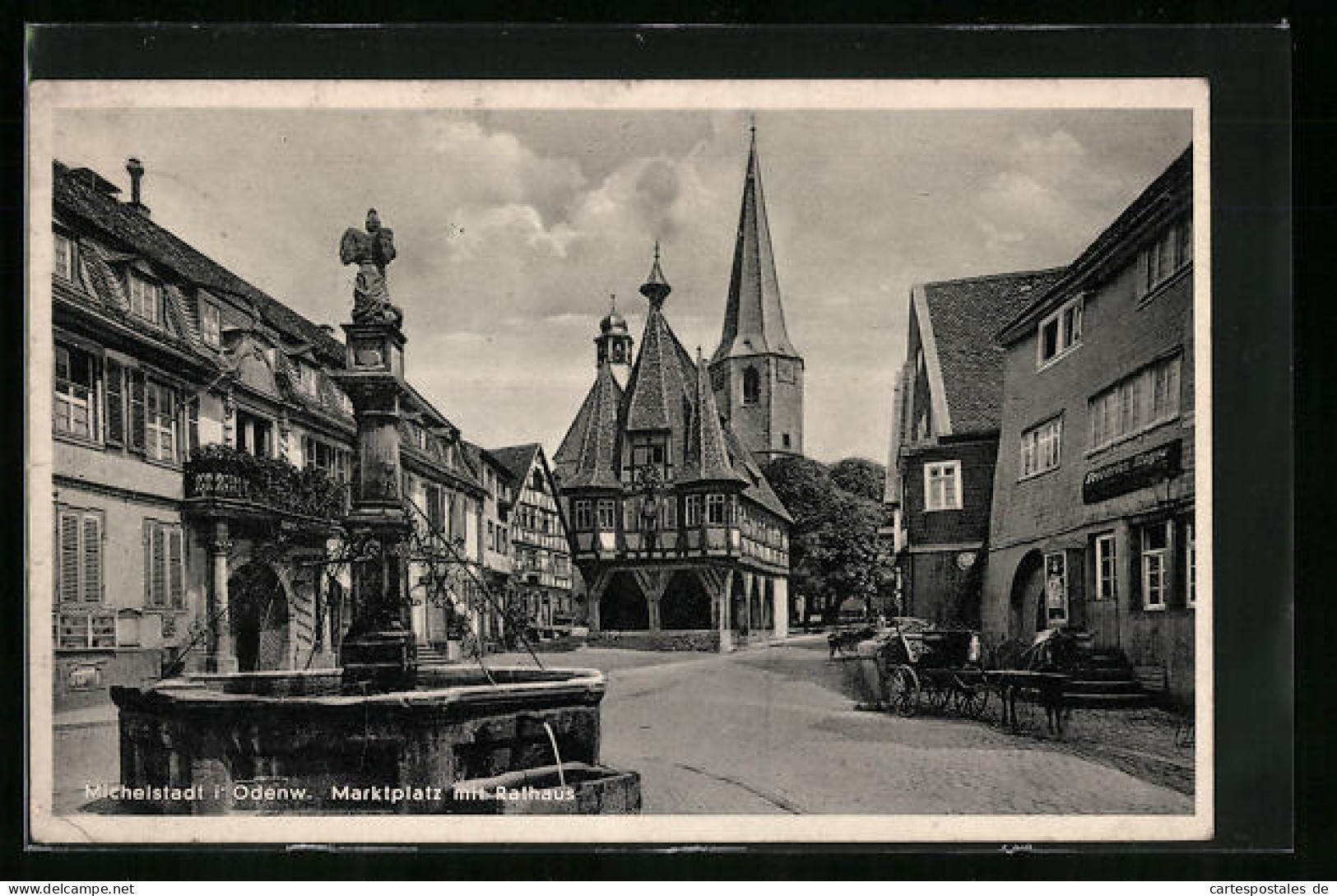 AK Michelstadt /Odenwald, Marktplatz Mit Rathaus  - Odenwald