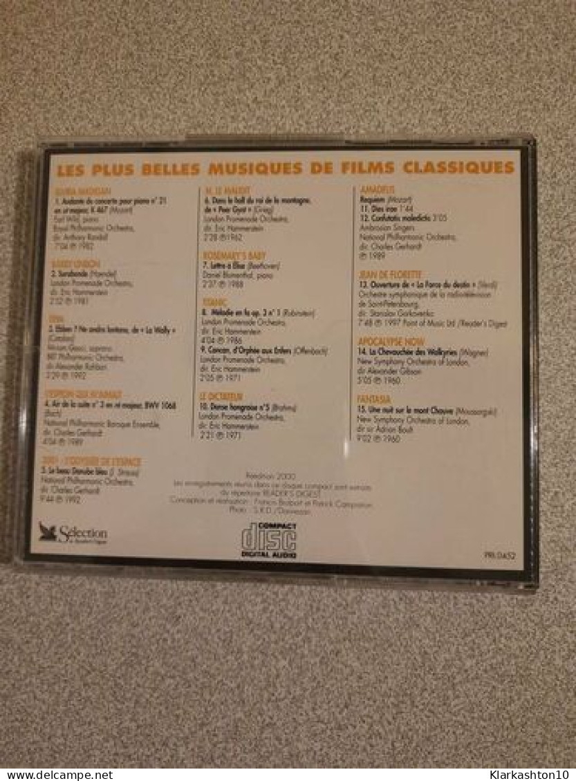 Les Plus Belles Musiques De Films Classiques - Andere & Zonder Classificatie