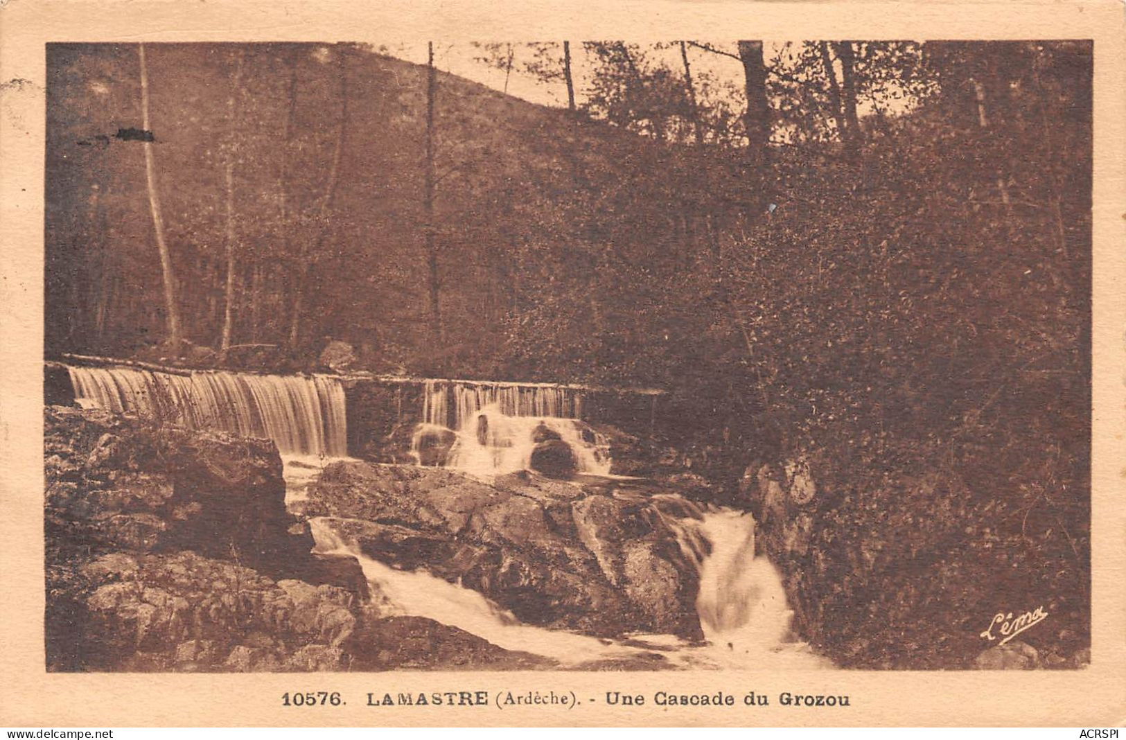 07  Cascade Du Grozou à  LAMASTRE                  (Scan R/V) N°   5   \MS9008 - Lamastre