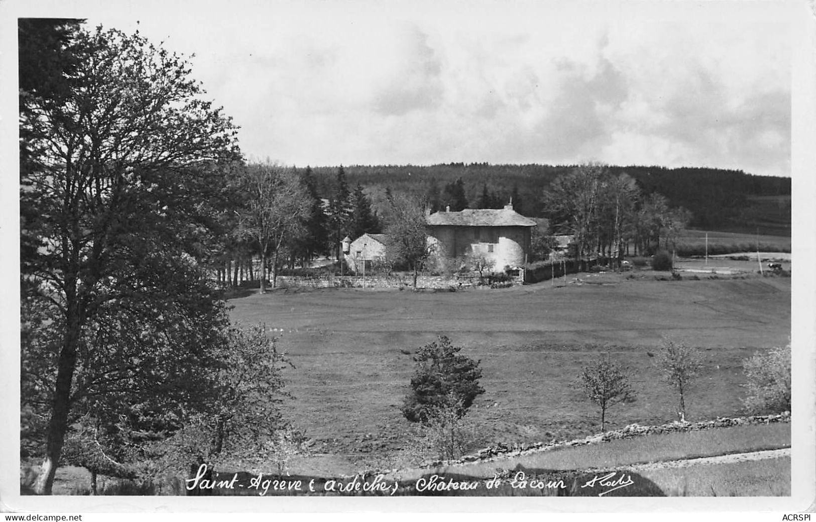 07    SAINT-AGREVE  Chateau De LACOUR           (Scan R/V) N°   13Bis   \MS9008 - Saint Agrève