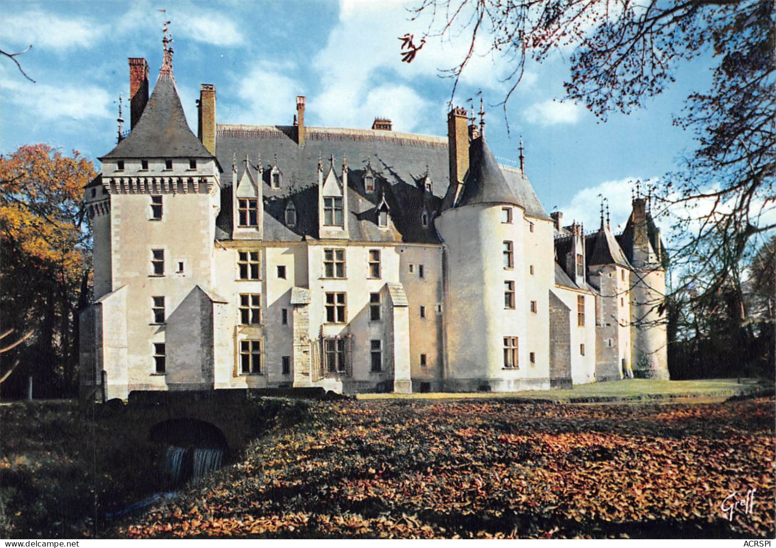 18 SAINT-AMAND-MONTROND  Chateau De Meilland  Carte Vierge éd Greff  (Scan R/V) N°   20   \MS9016 - Saint-Amand-Montrond