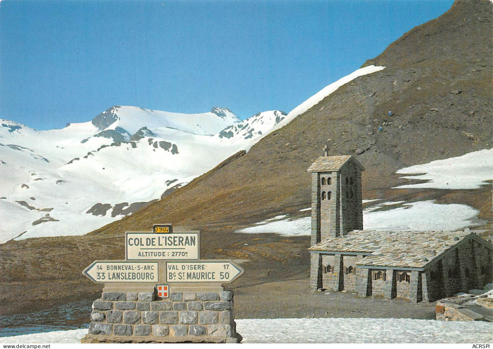 73 BONNEVAL SUR ARC  Le Col De L'iseran L'église (Scan R/V) N°   28   \MS9043 - Bonneval Sur Arc