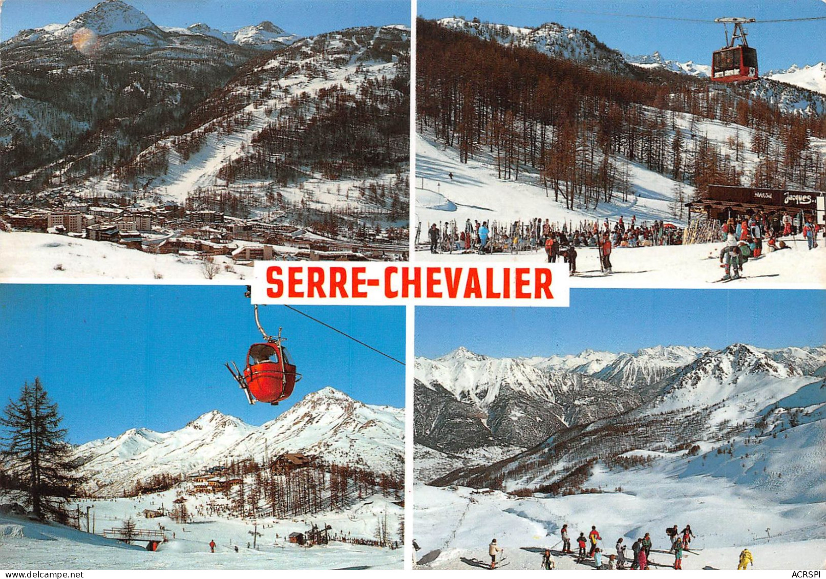 05 SERRE-CHEVALIER  CHANTEMERLE  Divers Vues De La Station (Scan R/V) N°   16   \MS9055 - Serre Chevalier