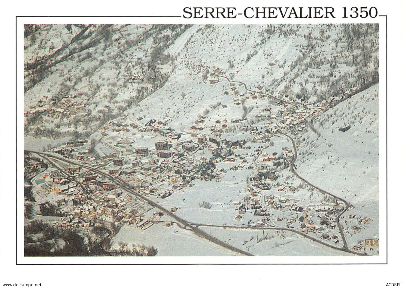 05 SERRE-CHEVALIER  CHANTEMERLE  La Station Vue Aérienne (Scan R/V) N°   21   \MS9055 - Serre Chevalier
