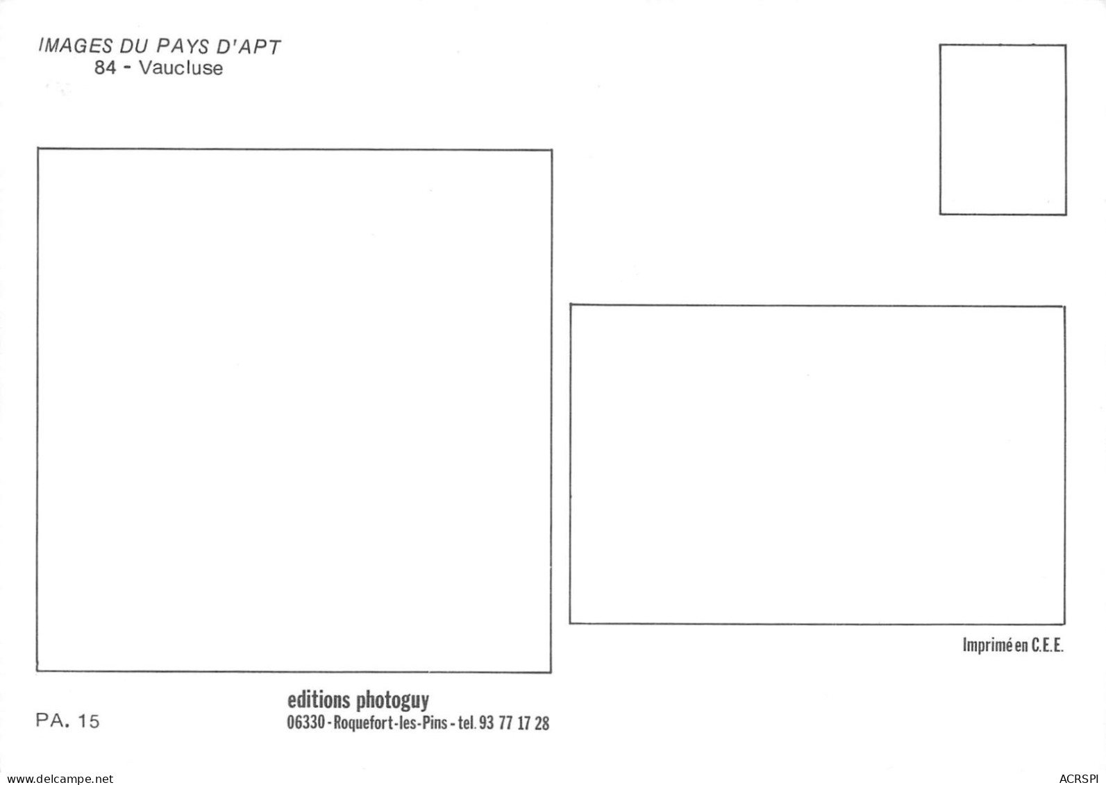 84 APT Multivue Du Pays   (Scan R/V) N°   16   \MS9076 - Apt