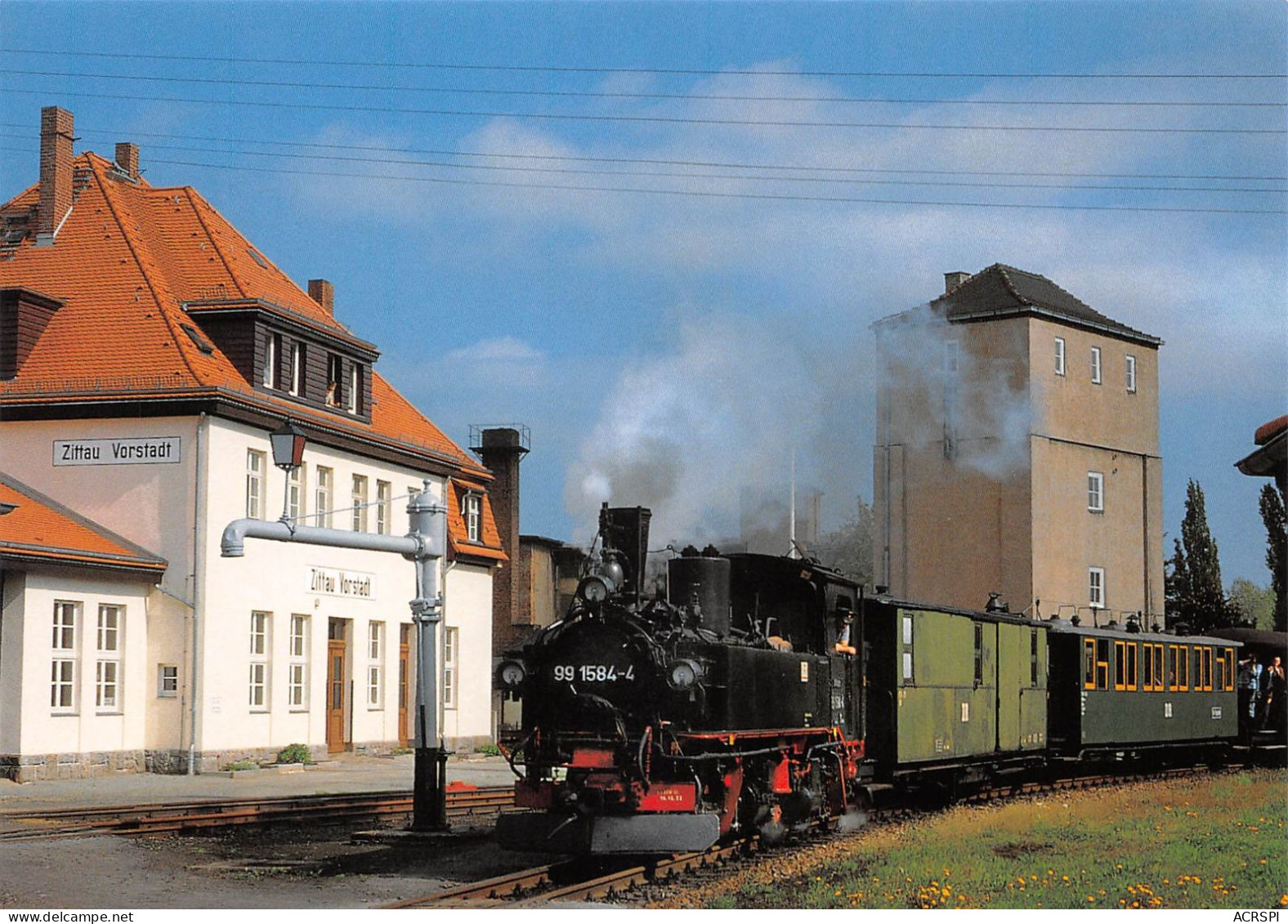 Locomotive BAUJAHR HARTMANN Zittau Vorstadt Allemagne (Scan R/V) N°   59  \MS9071 - Eisenbahnen