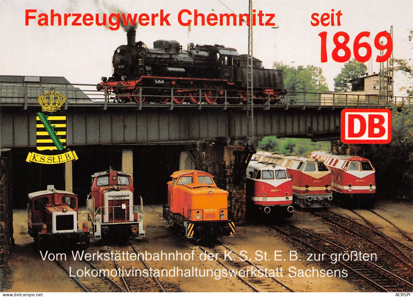 Locomotive Fahrzeugwerk Chemnitz  Allemagne (Scan R/V) N°   20   \MS9071 - Eisenbahnen