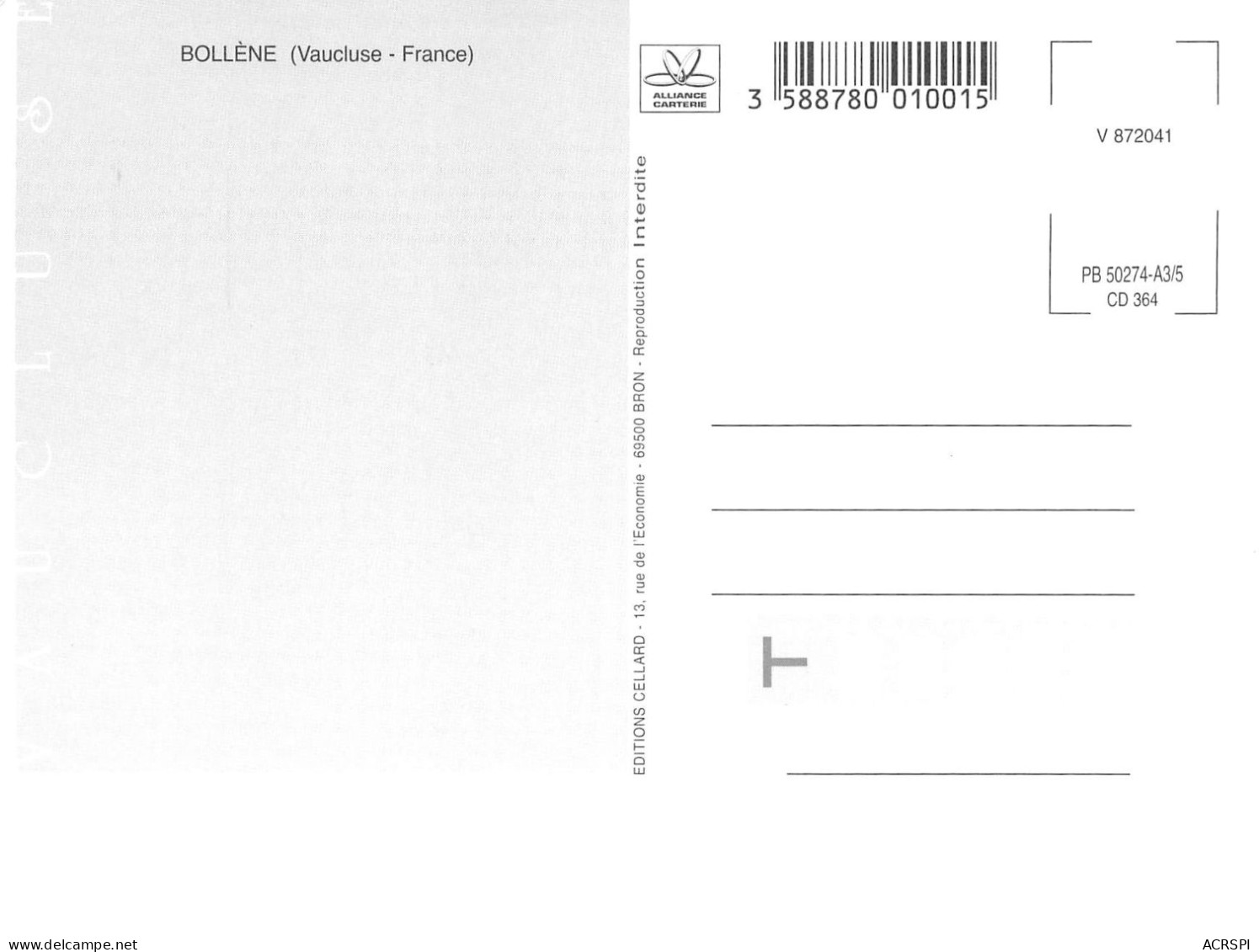 84  BOLLENE Multivue    (Scan R/V) N°   16   \MS9081 - Bollene