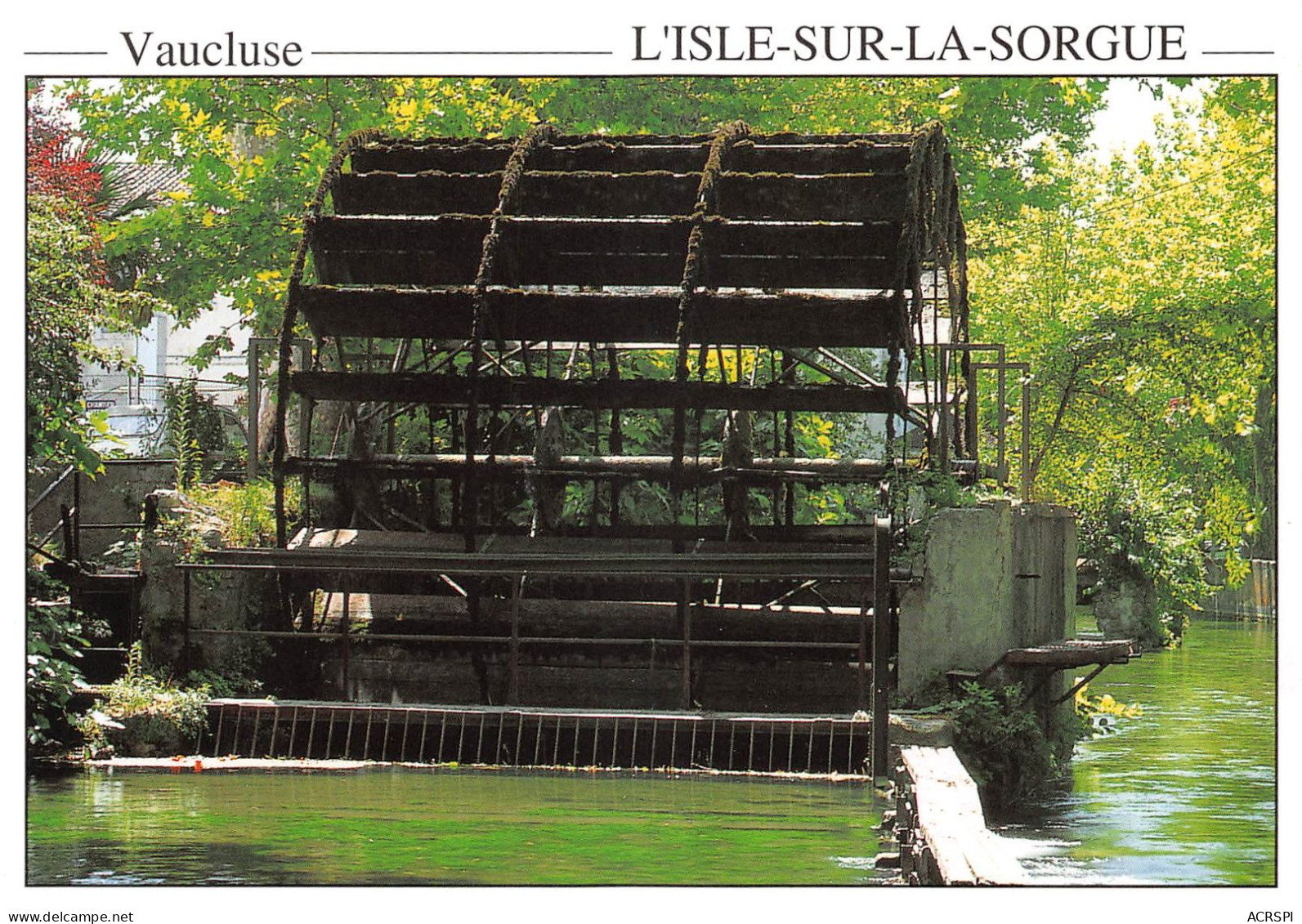 84  L'Isle-sur-la-Sorgue  La Roue à Aubes Sur Les Canaux De La Sorgue (Scan R/V) N°  11   \MS9077 - L'Isle Sur Sorgue