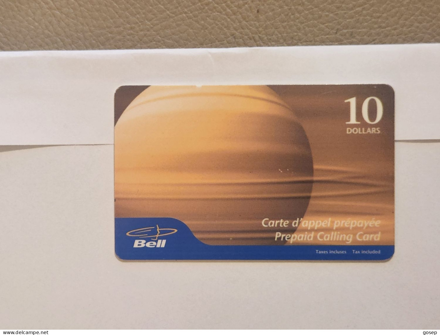 CANADA-(CA-BEL-PRE-R001726)-SATURN-(63)-(10$)-(0734-5613-5636)-used Card+1card Prepiad Free - Canada