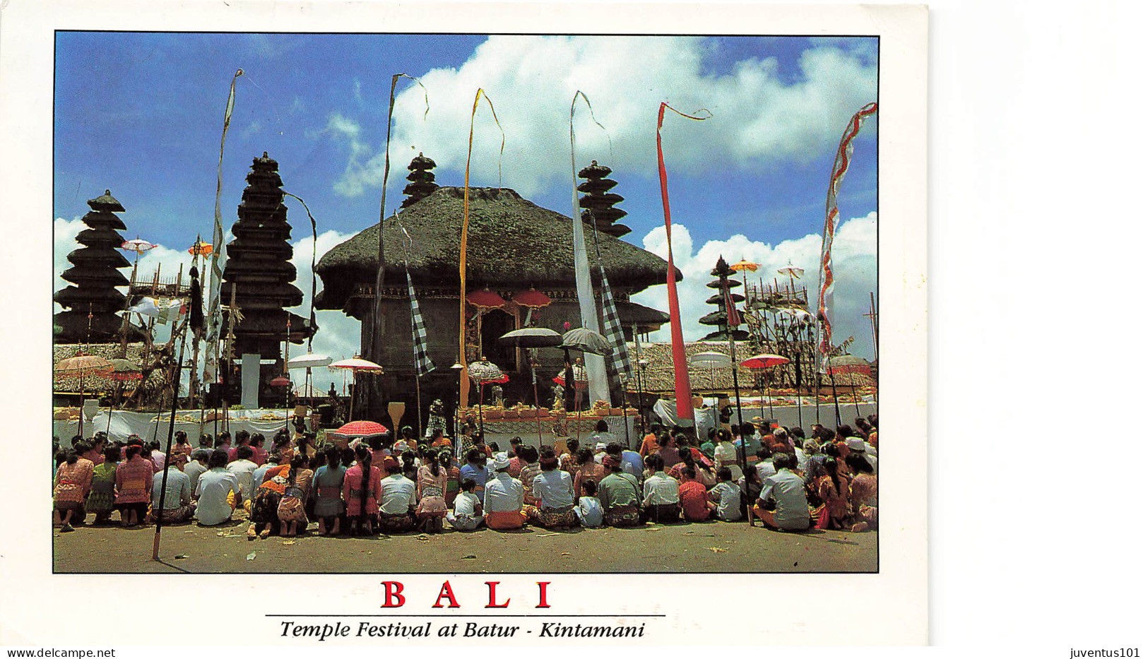 CPSM Bali-Temple Festival At Batur-Kintamani-Beau Timbre    L2835 - Indonesia