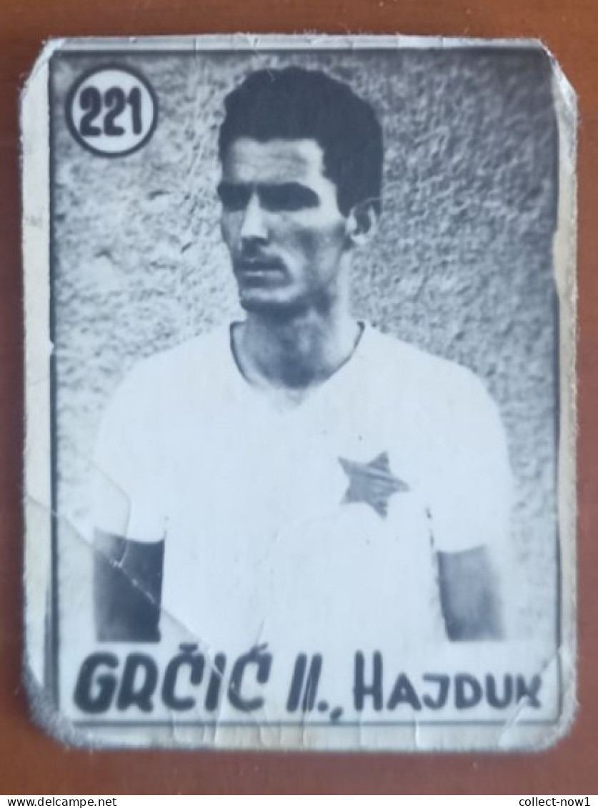 #12  Rare Football Card -  LENKO GRCIC FC NK Hajduk Split Croatia - Yugoslavia - Other & Unclassified