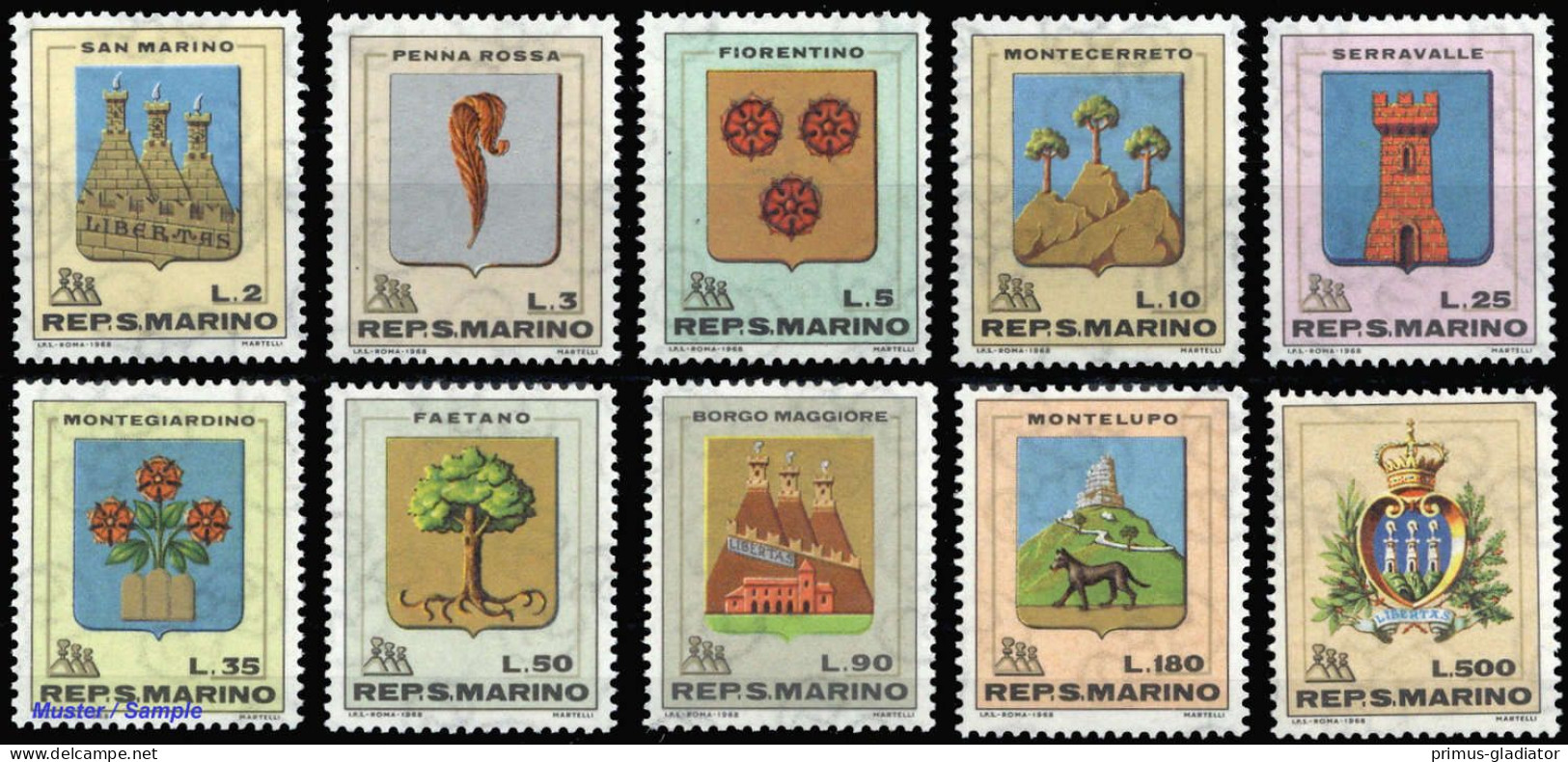 1968, San Marino, 903-12, ** - Sonstige & Ohne Zuordnung