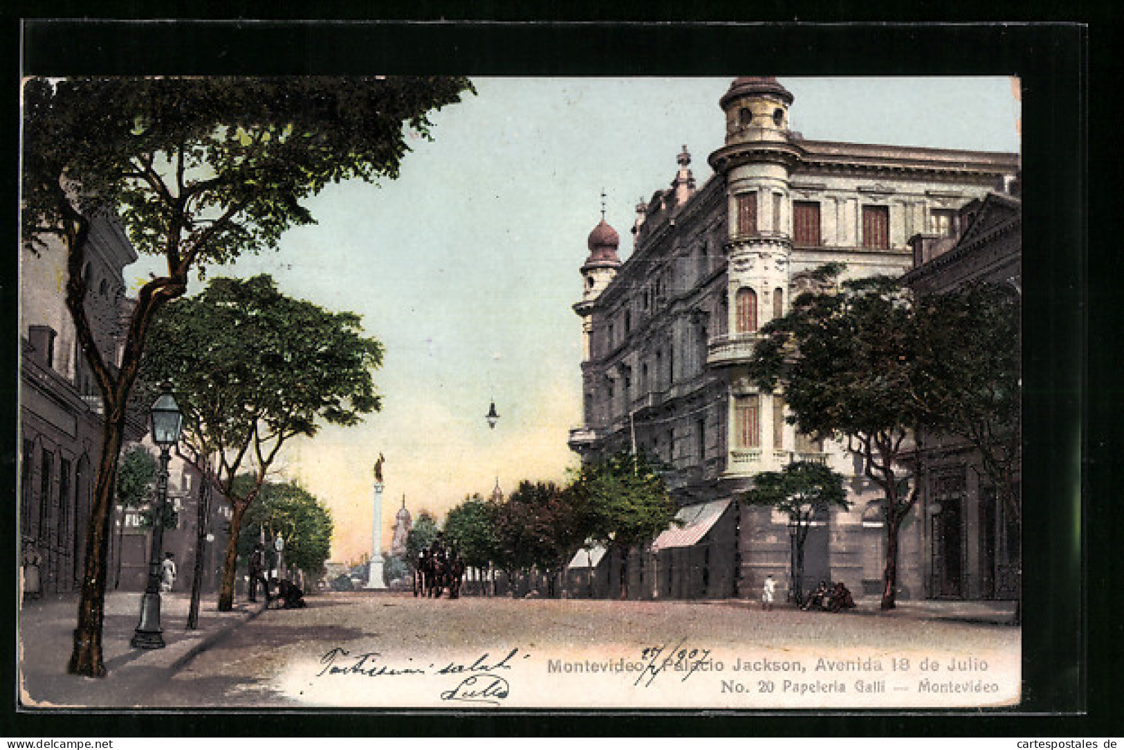AK Montevideo, Palacio Jackson, Avenida 18 De Julio  - Uruguay