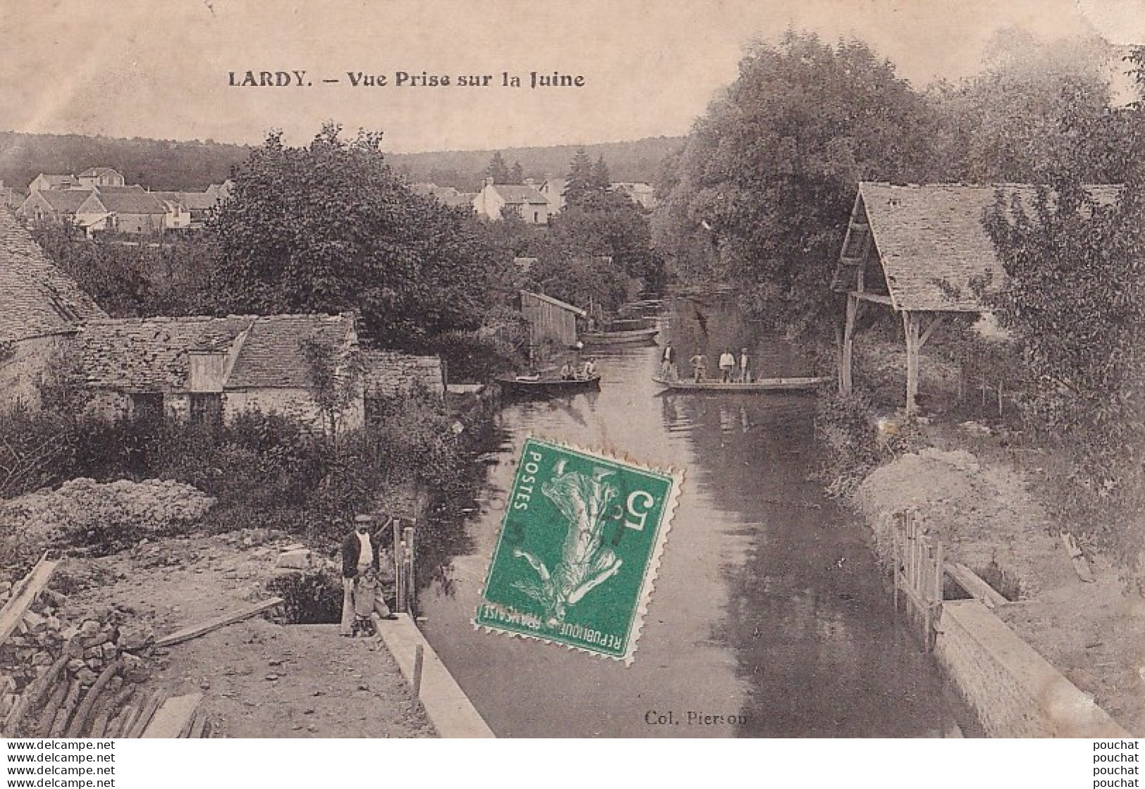 B14-91) LARDY - VUE PRISE SUR LA JUINE - Lardy