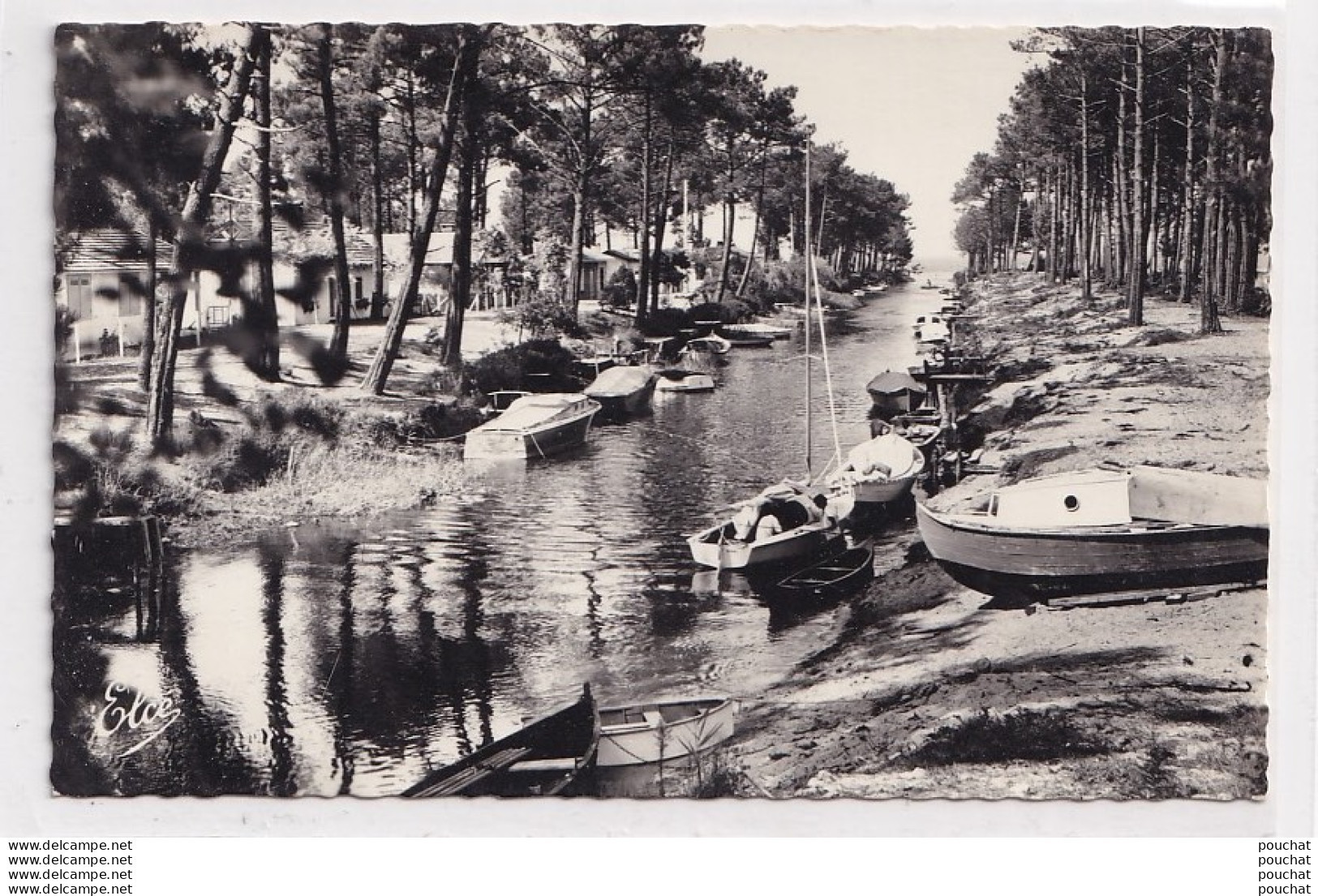 B24-40) BISCARROSSE (LANDES)  LE CANAL DE NAVAROSSE  - ( 2 SCANS ) - Biscarrosse