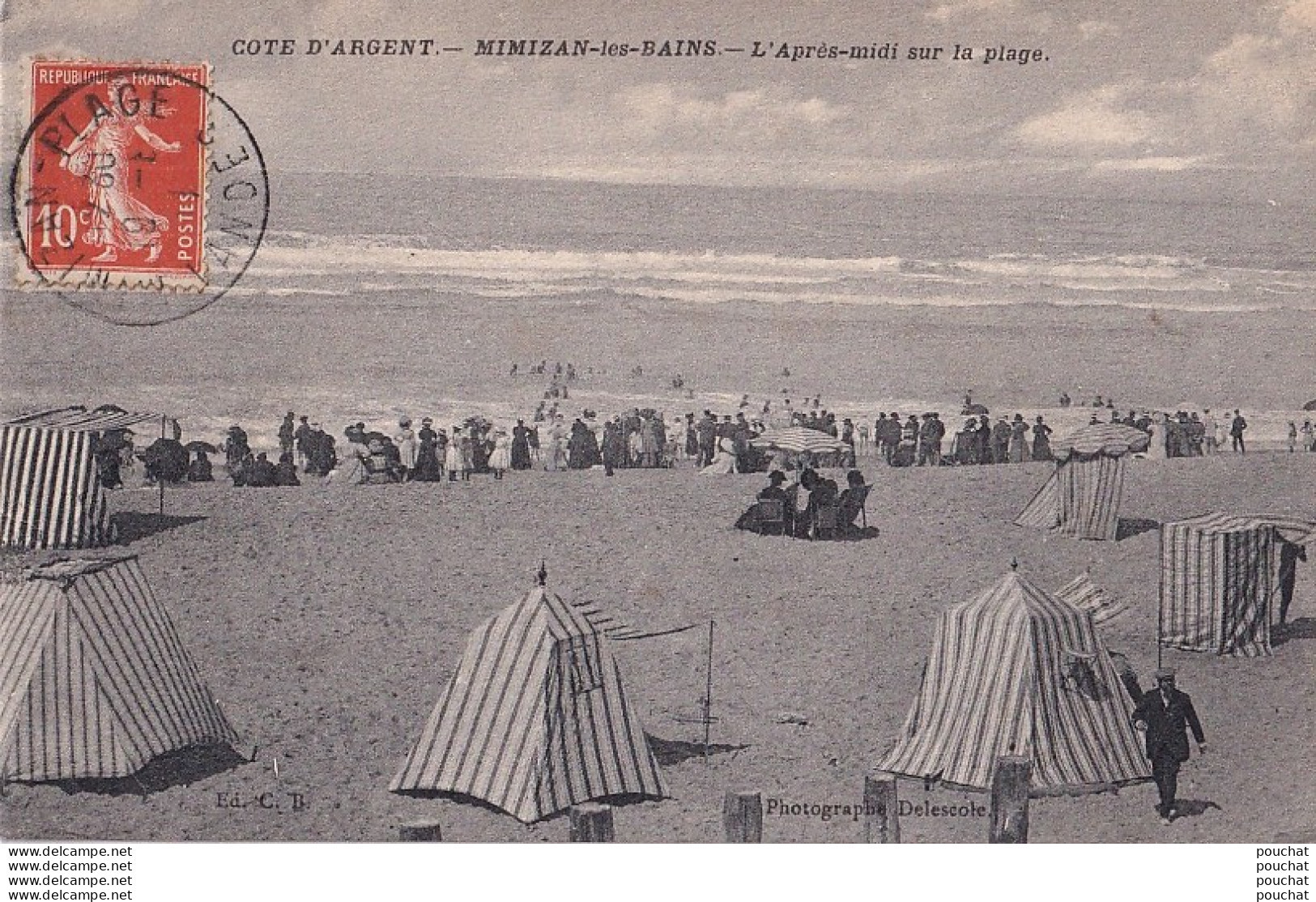 B25-40) MIMIZAN LES BAINS (COTE D ' ARGENT) L ' APRES MIDI SUR PLAGE - Mimizan Plage