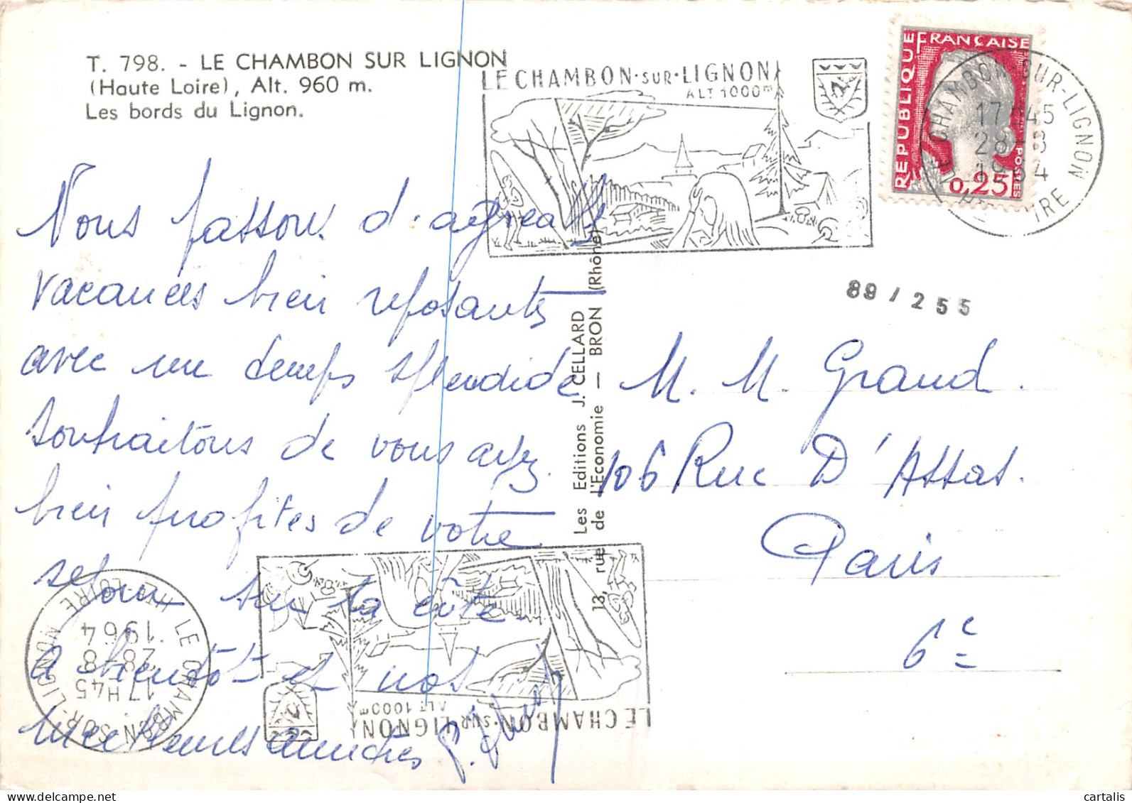 43-LE CHAMBON SUR LIGNON-N°C-3661-A/0329 - Le Chambon-sur-Lignon