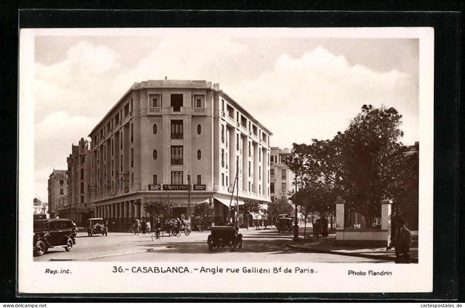 AK Maro, Casablanca, Angel Rue Galliéni Boulevard De Paris  - Cuba