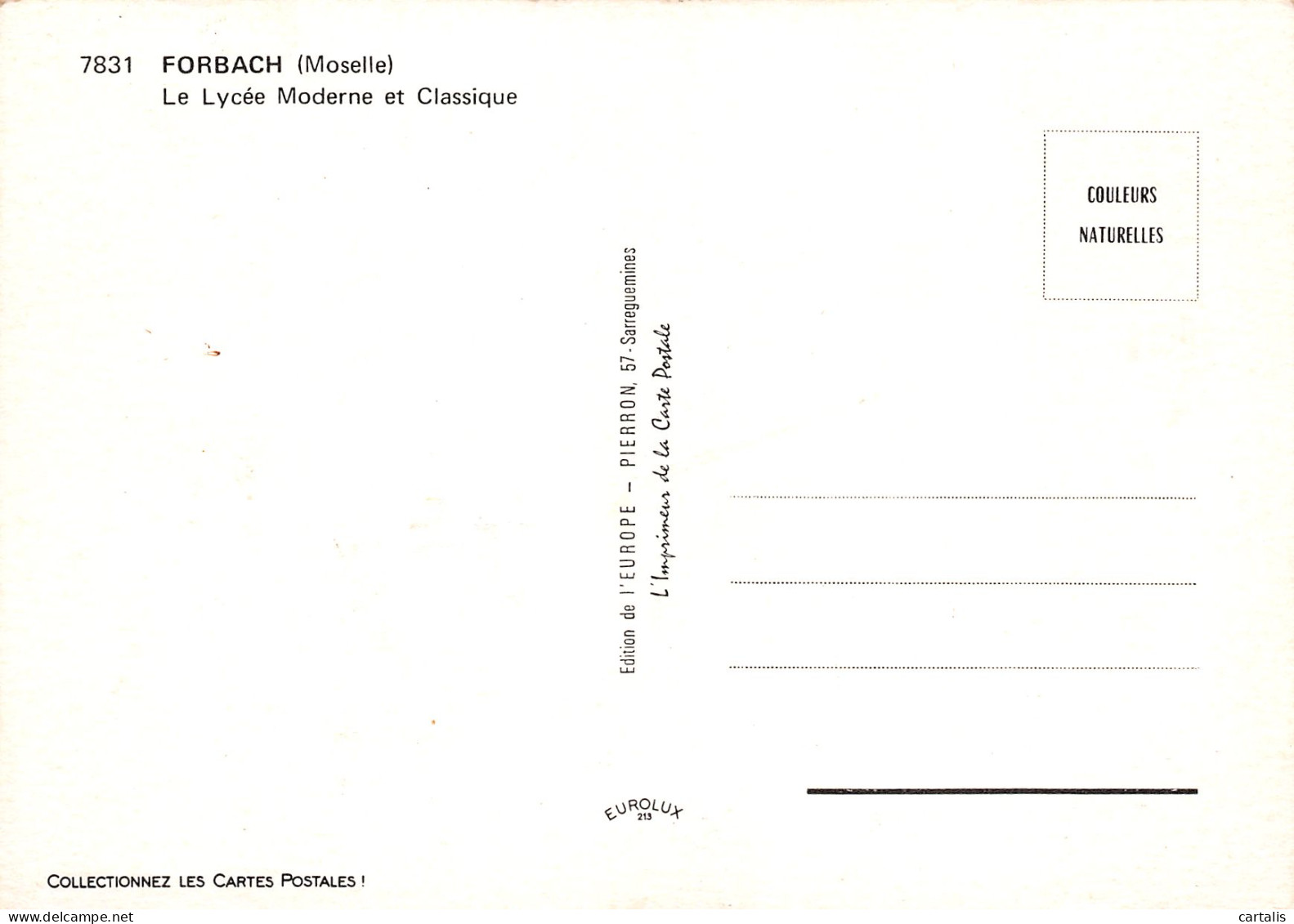 57-FORBACH-N°C-3662-A/0283 - Forbach
