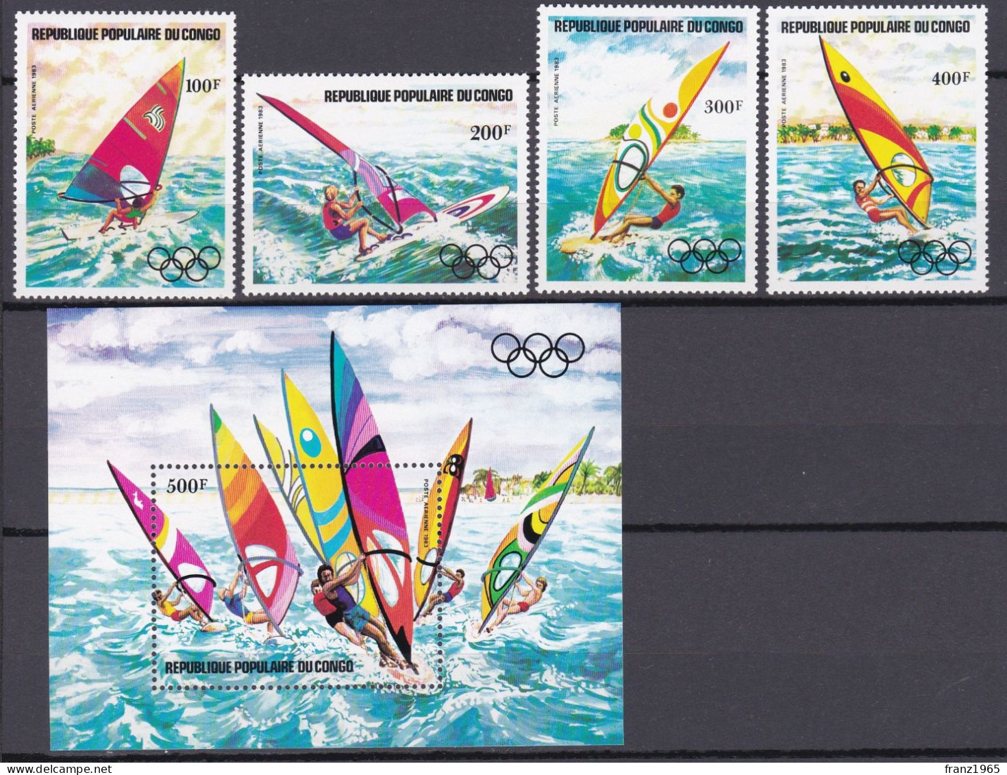 Congo, Olympics Games Los Angeles1984 - Voile