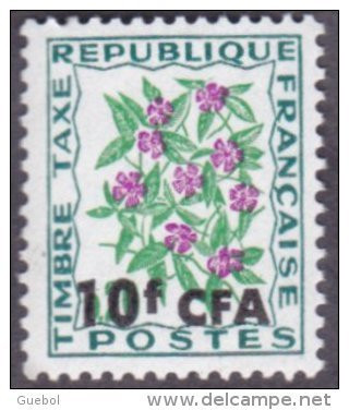 Réunion N° Taxe 54 ** Fleurs Des Champs - Pervenche - Postage Due