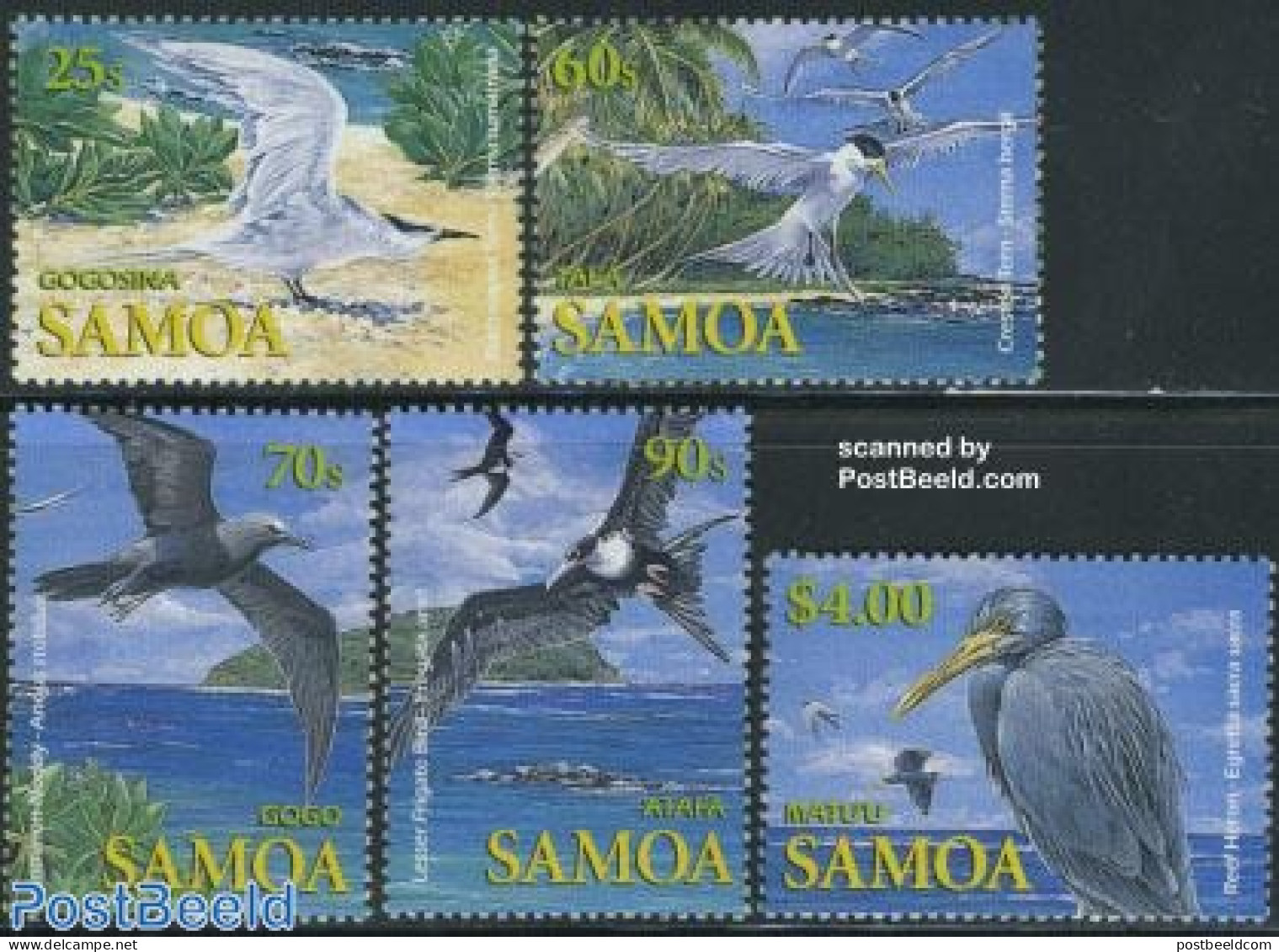Samoa 2004 Seabirds 5v, Mint NH, Nature - Birds - Samoa