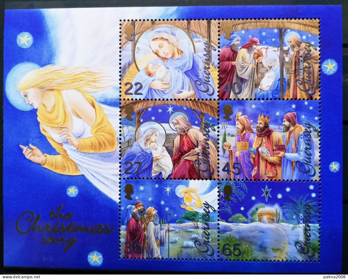 GUERNESEY IVERT 959/64 HOJA BLOQUE Nº 49 NUEVOS ** - NAVIDAD AÑO 2002 - Guernsey