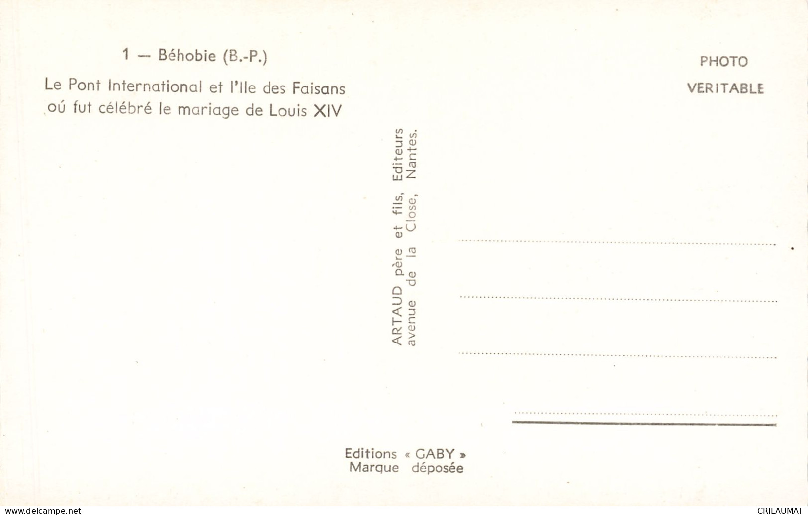 64-BEHOBIE-N°T5305-E/0089 - Béhobie