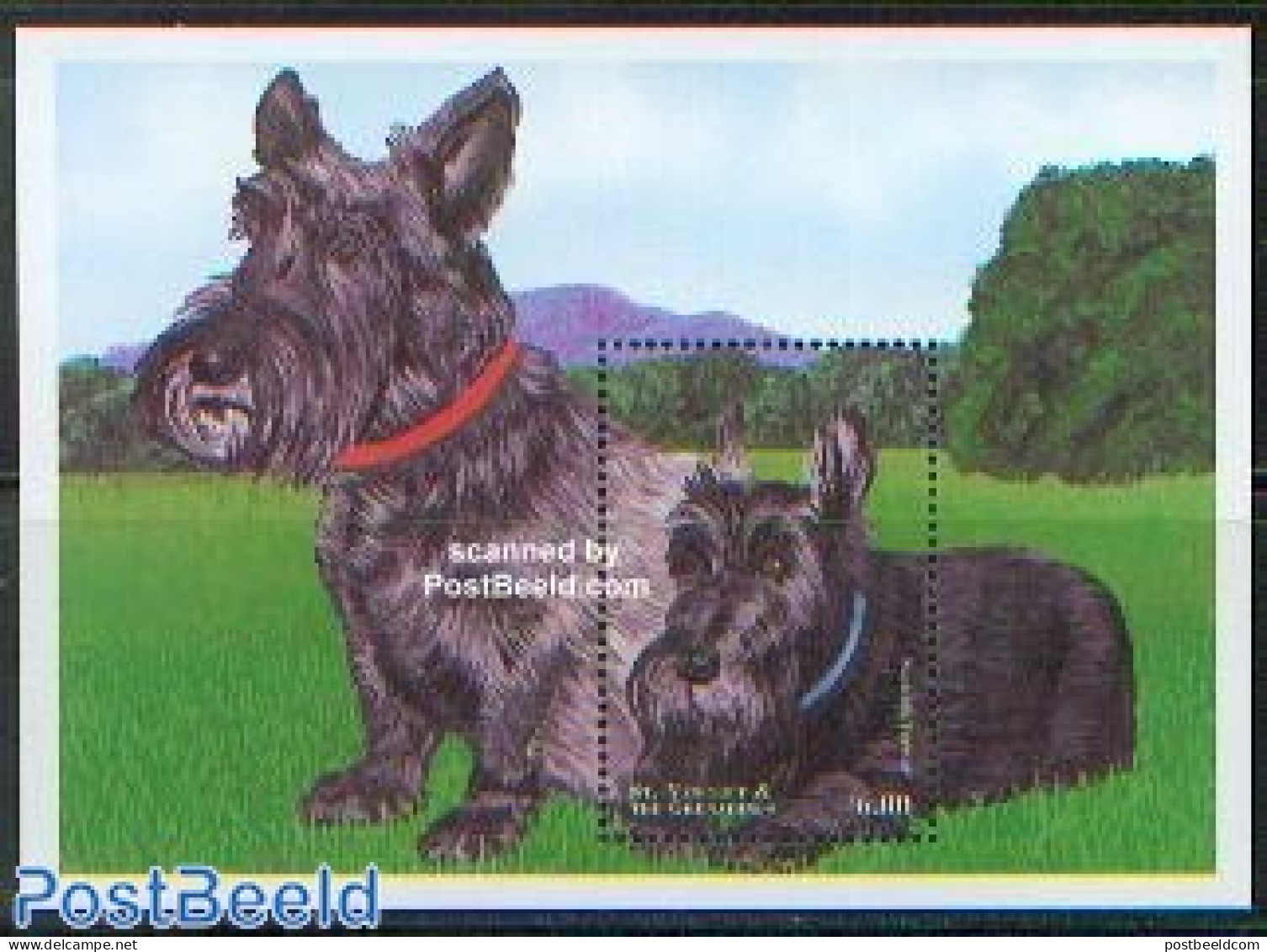 Saint Vincent 1998 Scottish Terrier S/s, Mint NH, Nature - Dogs - St.Vincent (1979-...)