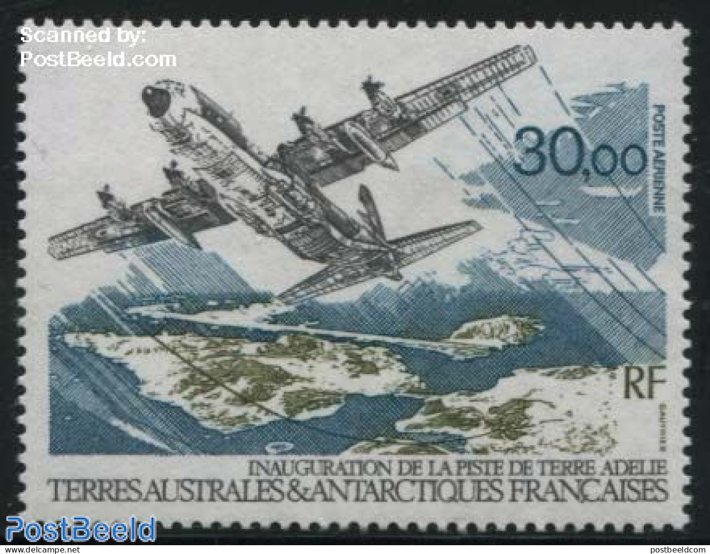 French Antarctic Territory 1993 Adelie Airport 1v, Mint NH, Transport - Aircraft & Aviation - Neufs