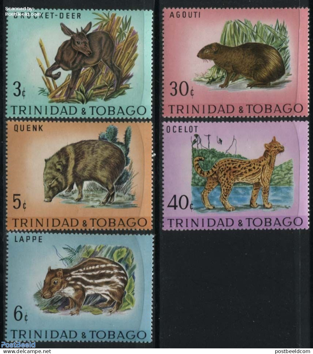 Trinidad & Tobago 1971 Animals 5v, Mint NH, Nature - Animals (others & Mixed) - Trindad & Tobago (1962-...)