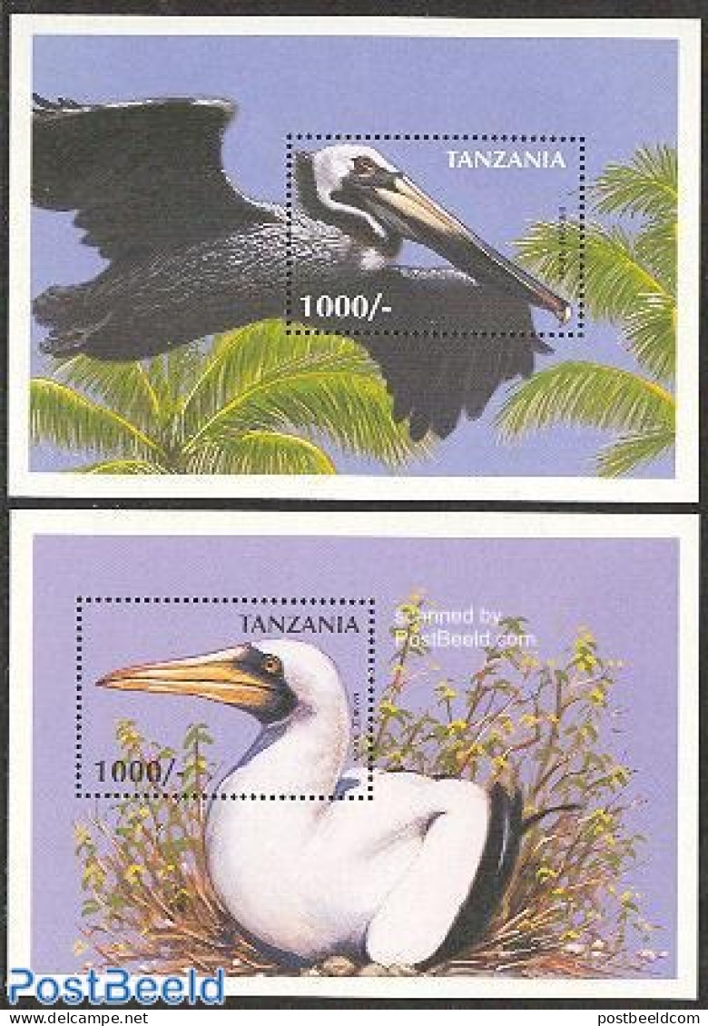 Tanzania 1997 Birds 2 S/s, Mint NH, Nature - Birds - Tanzania (1964-...)