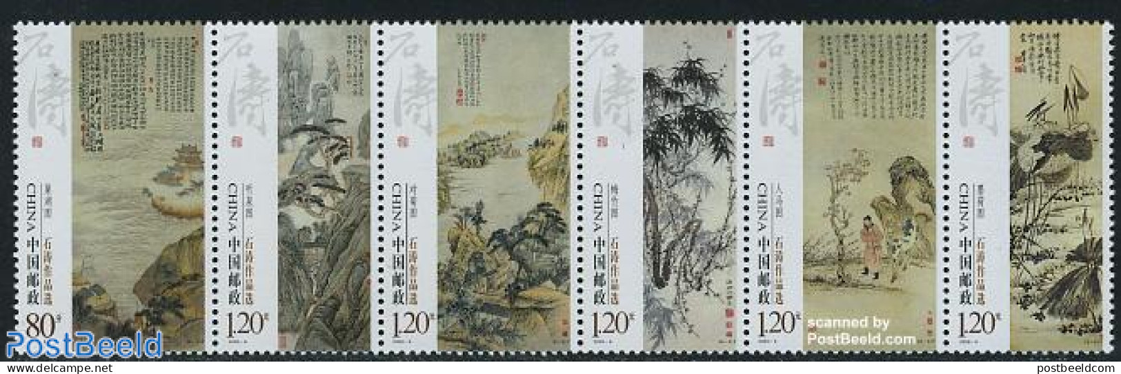 China People’s Republic 2009 Shin Tao Paintings 6v [:::::], Mint NH, Nature - Horses - Art - Paintings - Unused Stamps