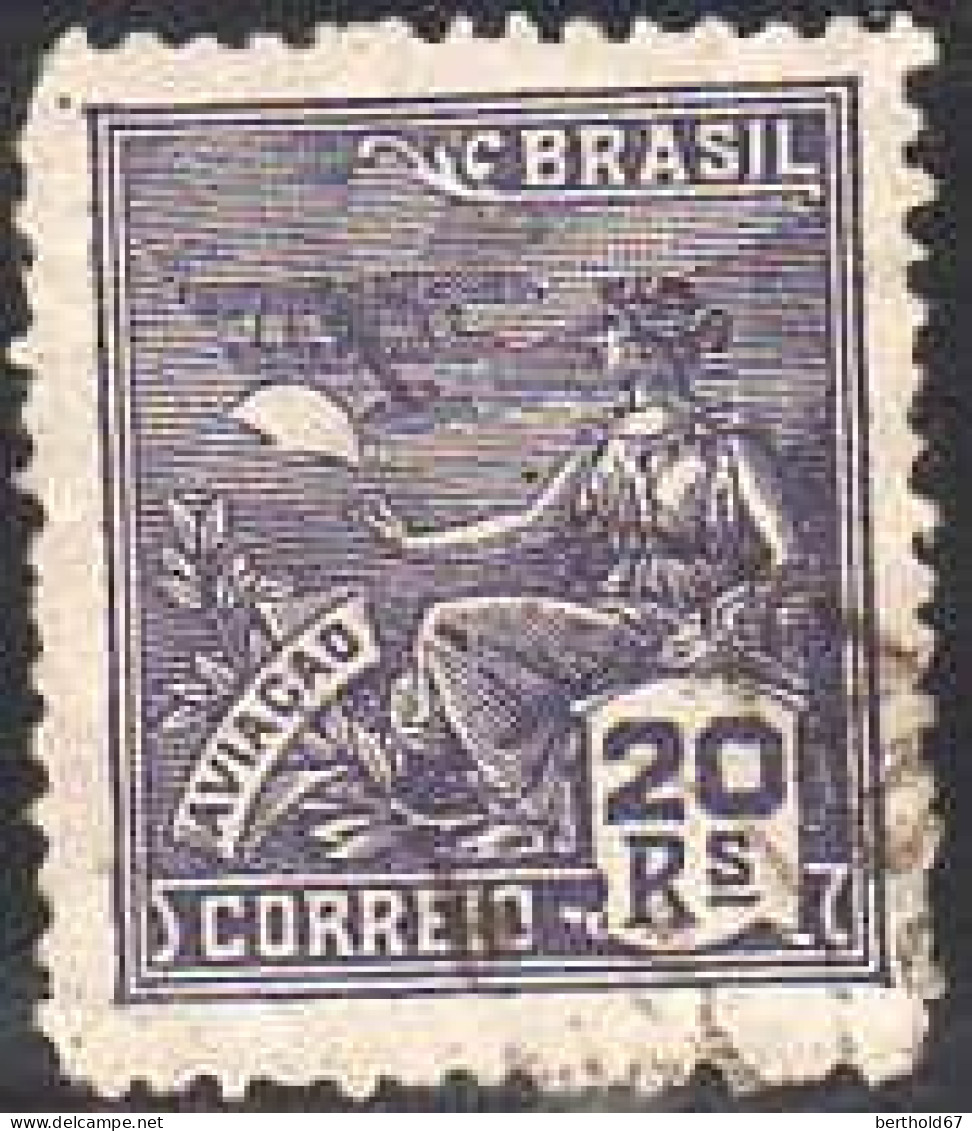 Brésil Poste Obl Yv: 199 Mi:308X Aviaçao Allégorie (Dents Courtes) - Used Stamps
