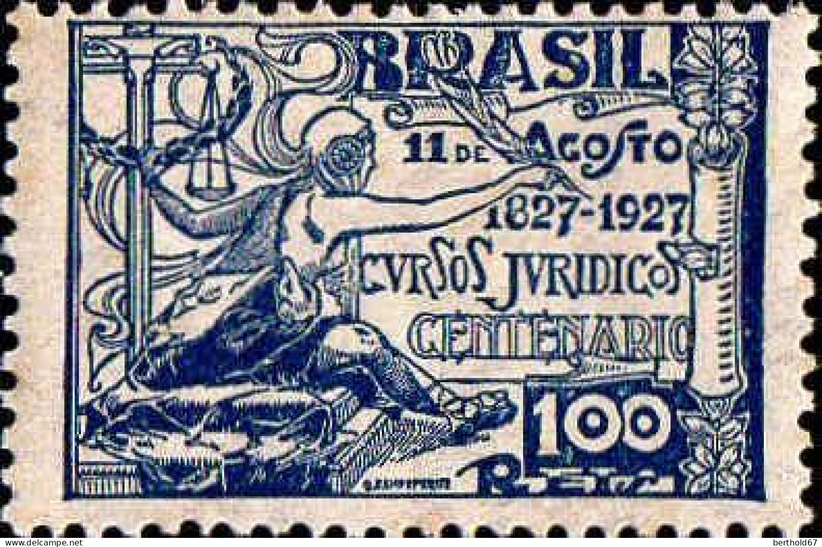 Brésil Poste N** Yv: 189/190 Centenaire De La Cours De Droit - Nuevos
