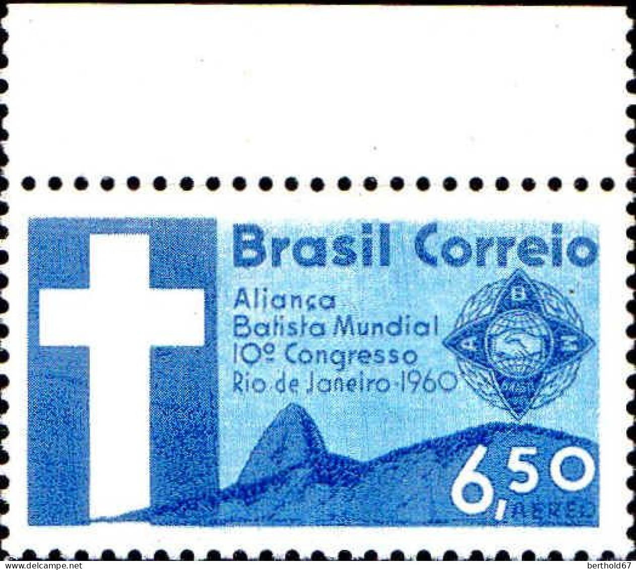 Brésil Avion N** Yv: 88 Mi:984 Aliança Batista Mundial Bord De Feuille - Airmail