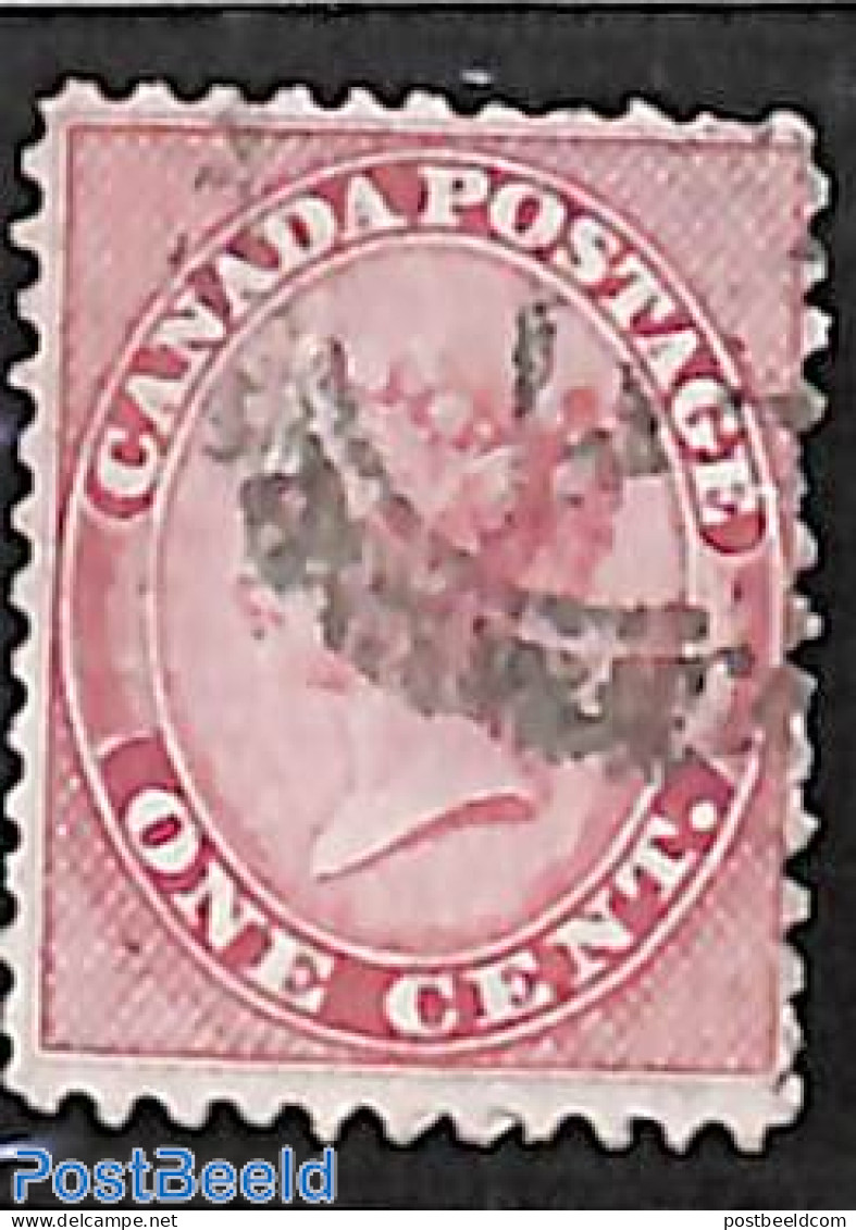 Canada 1859 1c, Used, Used Stamps - Gebruikt