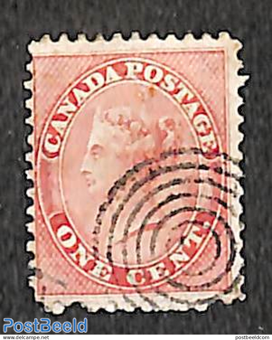 Canada 1859 1c, Used, Used Stamps - Gebruikt