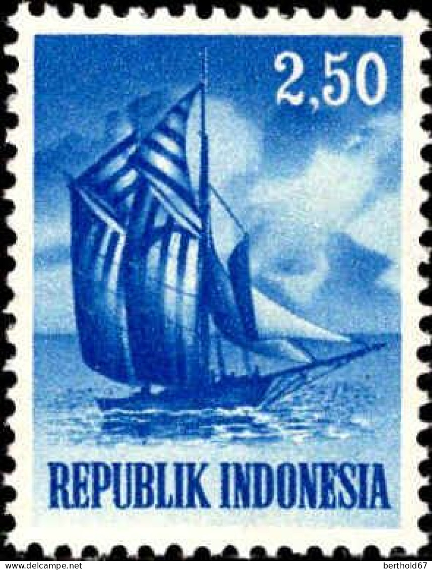 Indonesie Poste N** Yv: 381 Mi:451 Voilier - Indonesien
