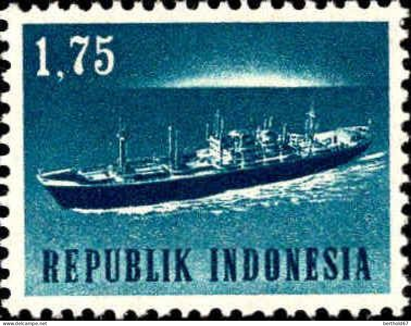 Indonesie Poste N** Yv: 379 Mi:436 Transport Naval - Indonesia