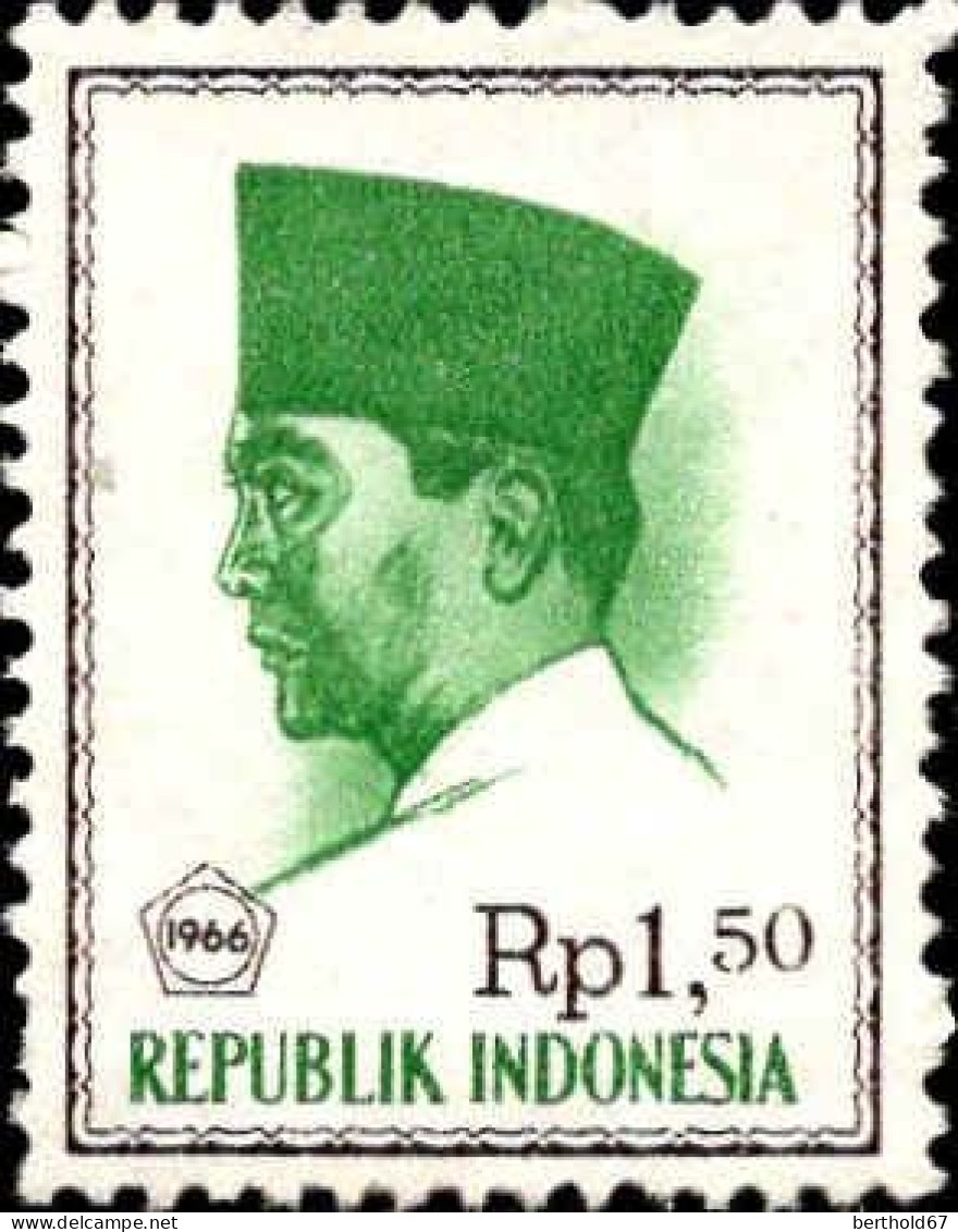 Indonesie Poste N* Yv: 457-67-71B  Président Sukarno (sans Gomme) - Indonesien
