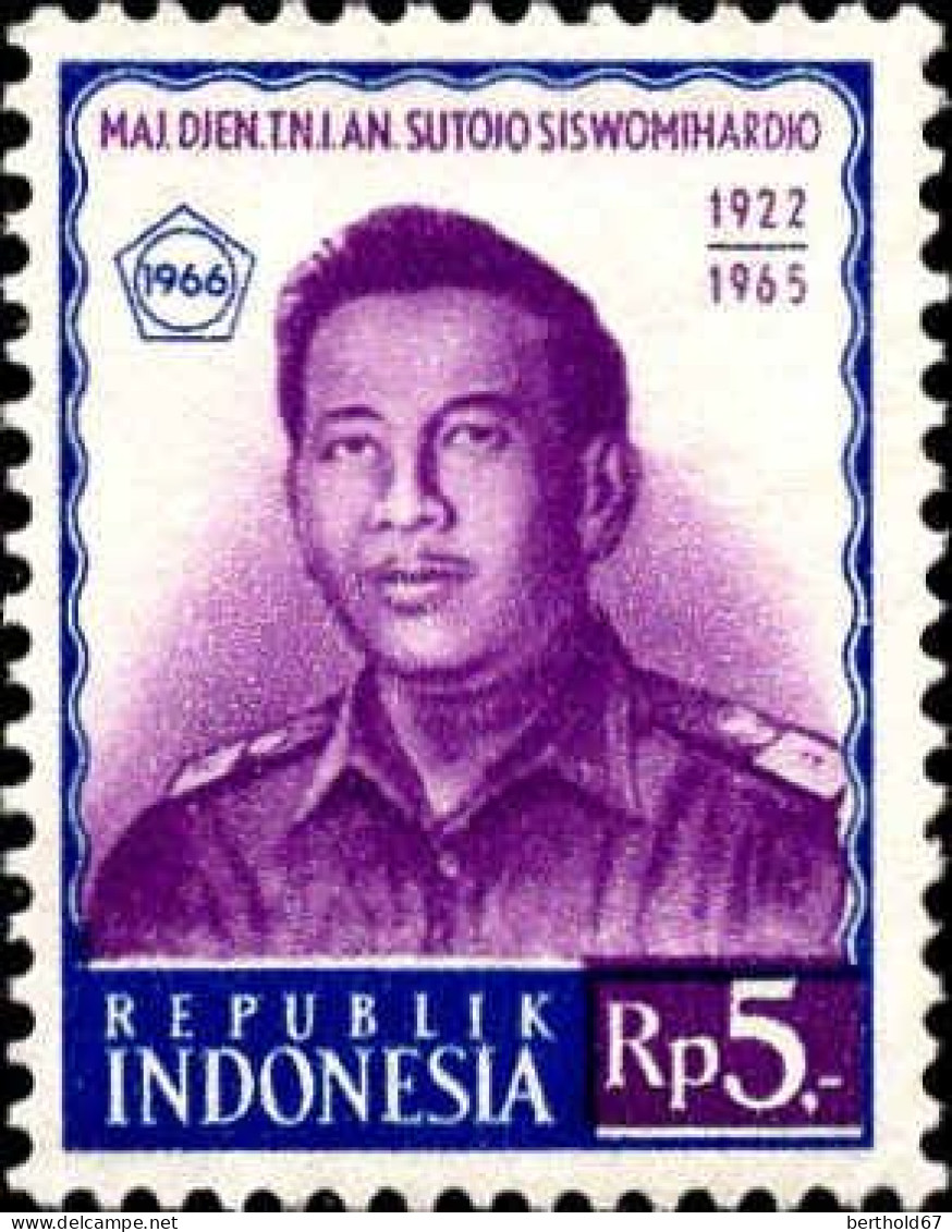Indonesie Poste N* Yv: 484-492 Personnages Célèbres Héros Nationaux (sans Gomme) - Indonesien